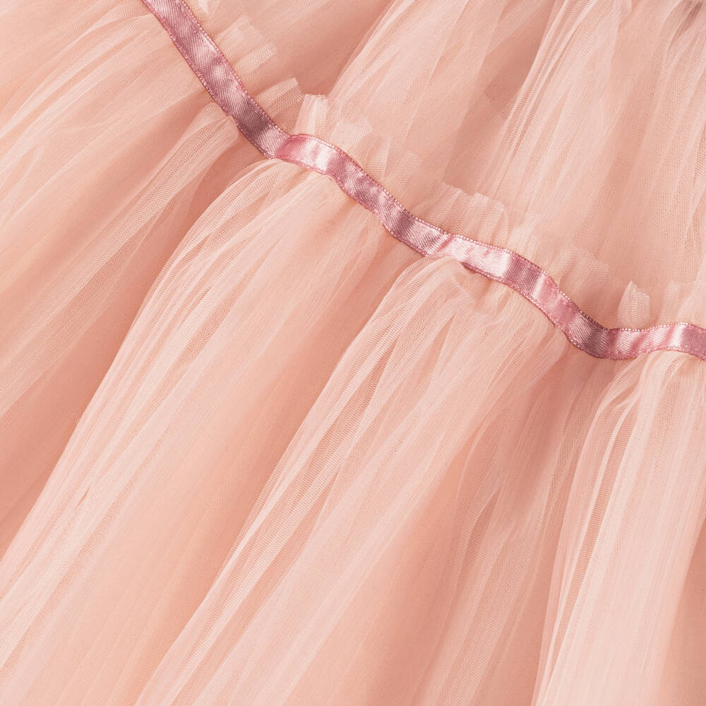 Coeur by Childrensalon-Girls Blush Pleated Tulle Skirt | Childrensalon Outlet