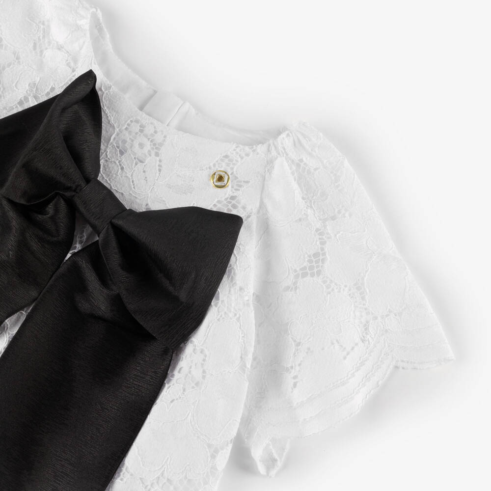 Coeur by Childrensalon-Girls Elegant White Lace Dress | Childrensalon Outlet