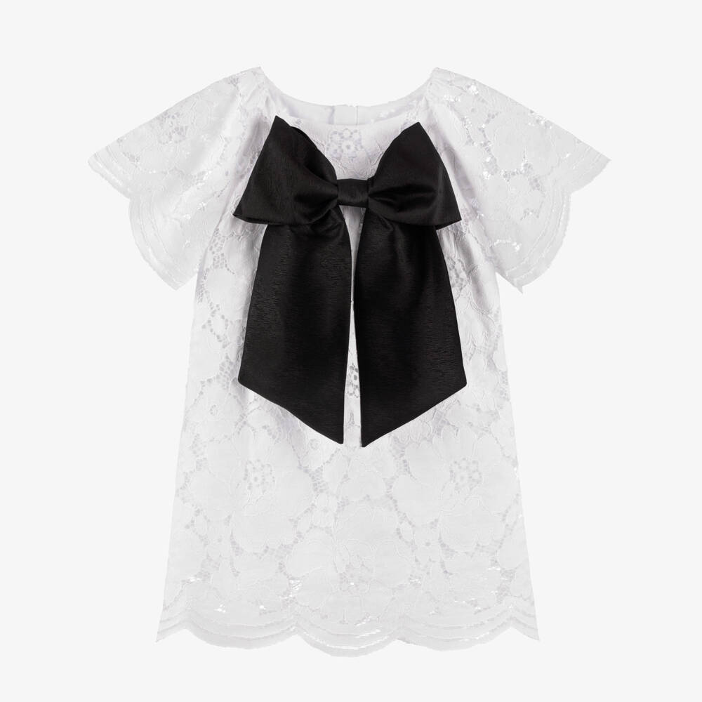 Coeur by Childrensalon-Girls Elegant White Lace Dress | Childrensalon Outlet