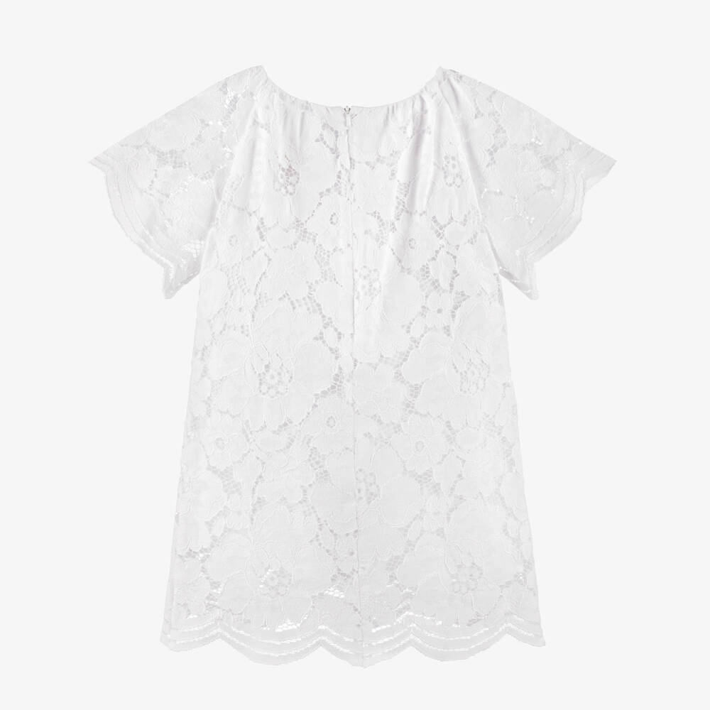 Coeur by Childrensalon-Girls Elegant White Lace Dress | Childrensalon Outlet