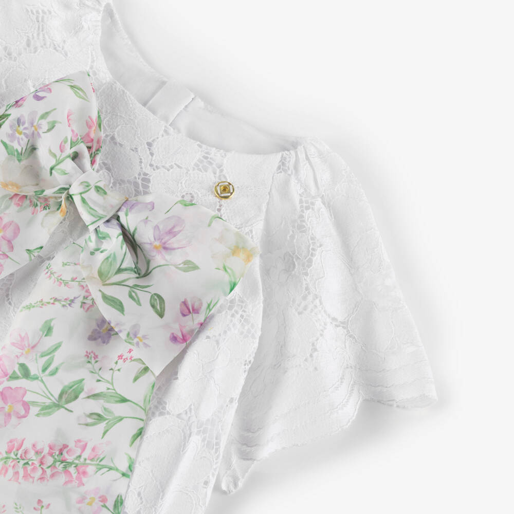 Coeur by Childrensalon-Girls Elegant White Lace Dress | Childrensalon Outlet