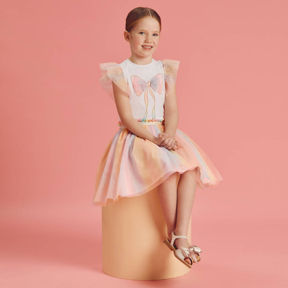 Coeur by Childrensalon-تنورة تول بألوان الباستيل للبنات | Childrensalon Outlet