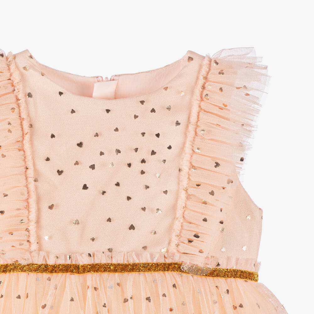 Coeur by Childrensalon-Платье из розового тюля с сердечками для девочек | Childrensalon Outlet