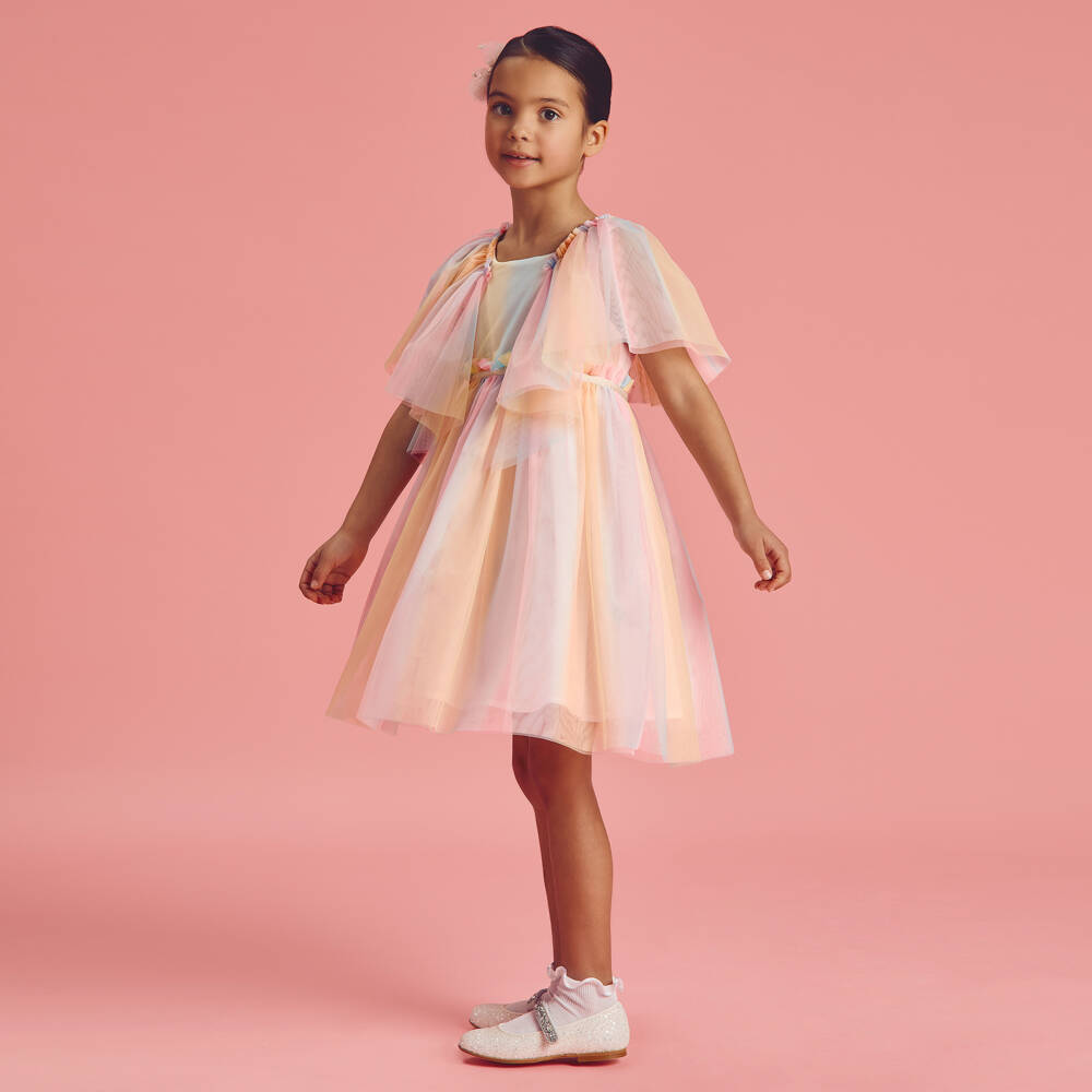 Coeur by Childrensalon-فستان ملاك من التول الباستيل للبنات | Childrensalon Outlet