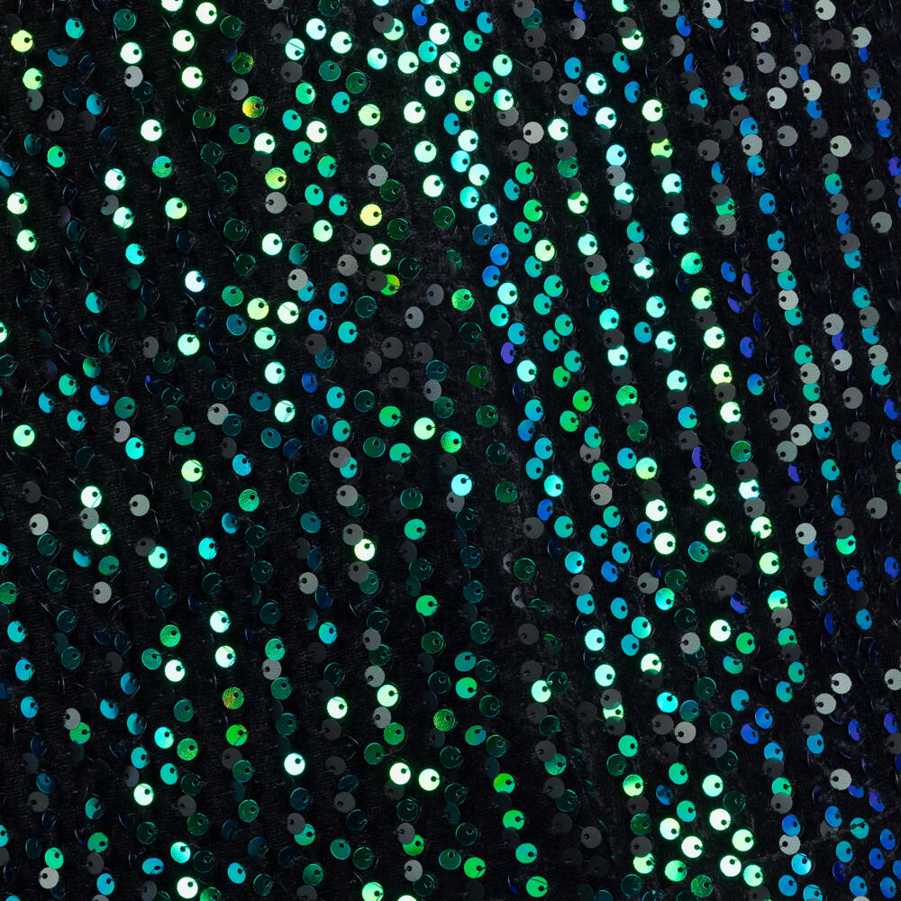 Coeur by Childrensalon-فستان مخملي أزرق-أخضر لامع للبنات | Childrensalon Outlet