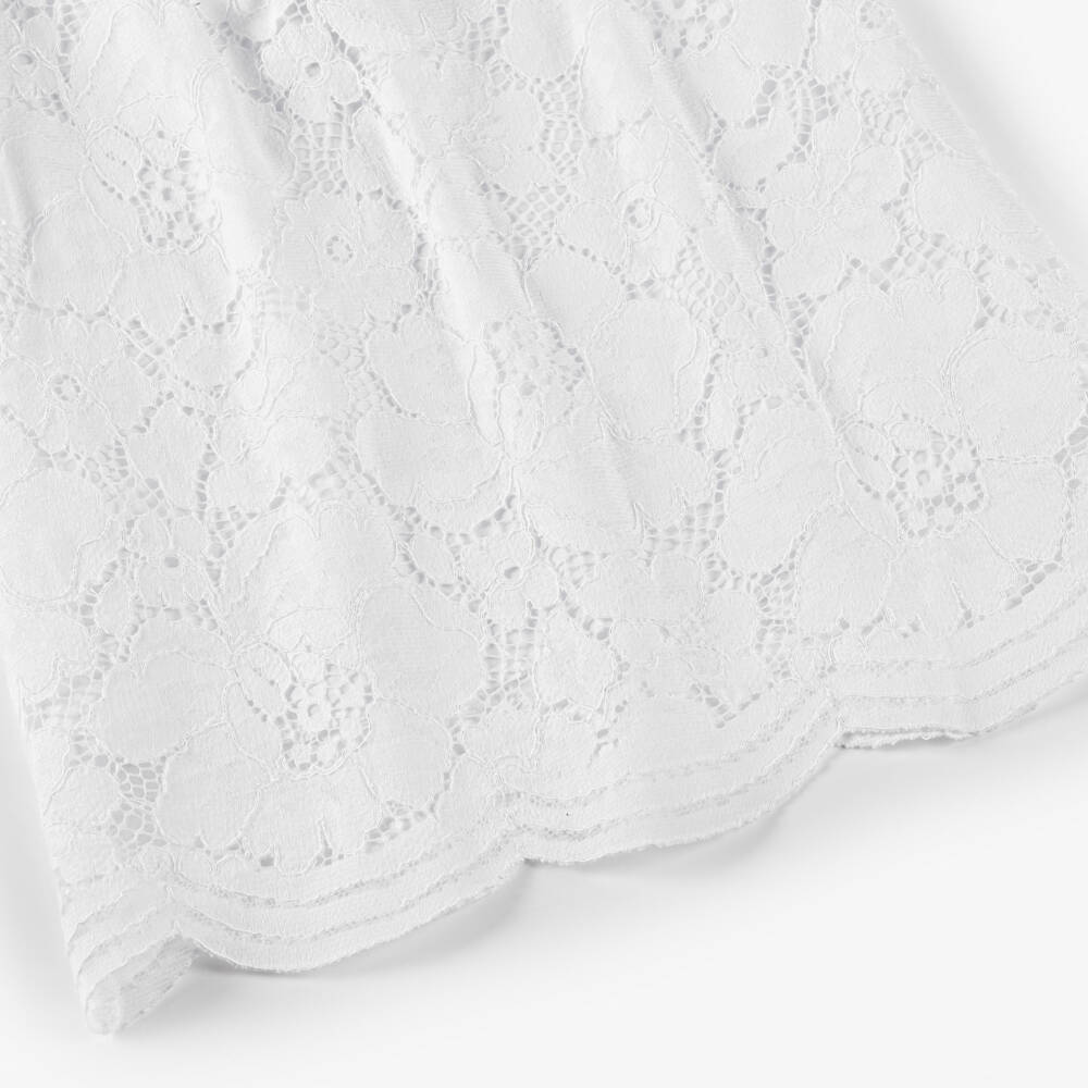 Coeur by Childrensalon-Girls White Lace Dress with Bow | Childrensalon Outlet