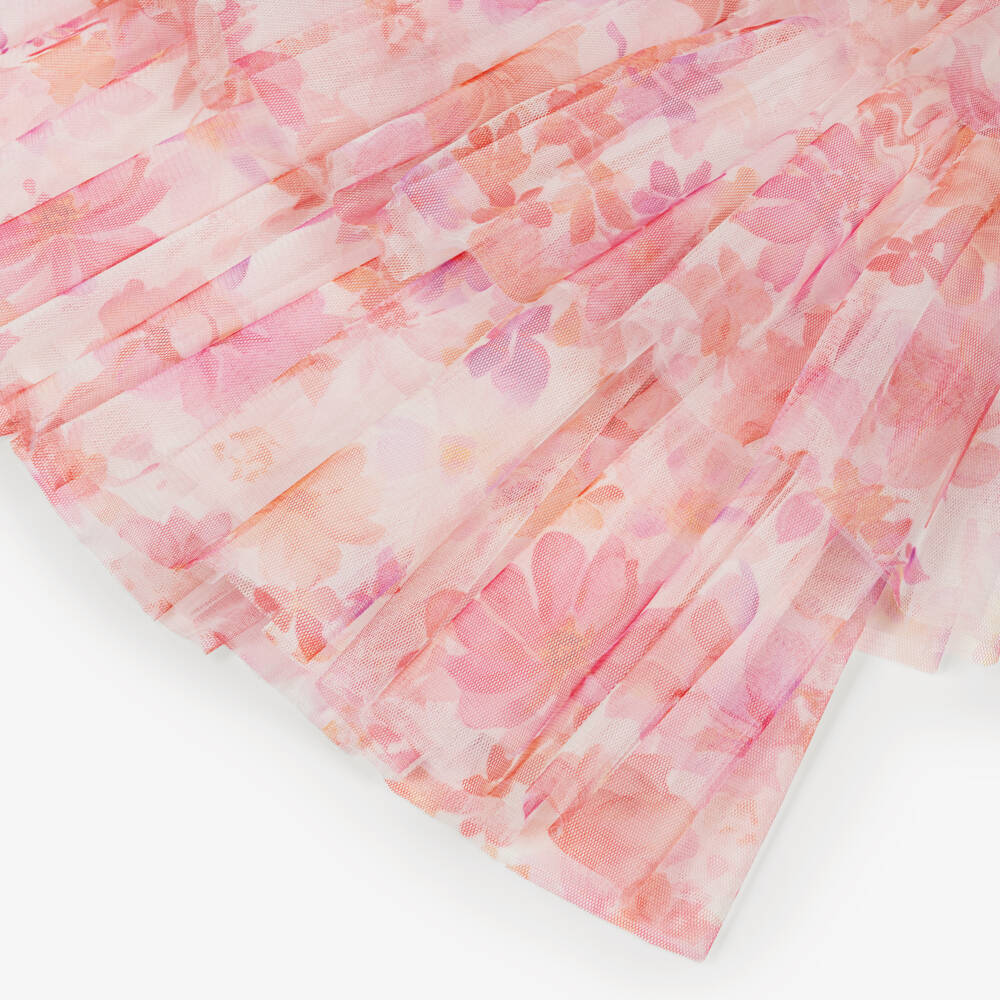 Coeur by Childrensalon-White And Pink Floral Skirt | Childrensalon Outlet