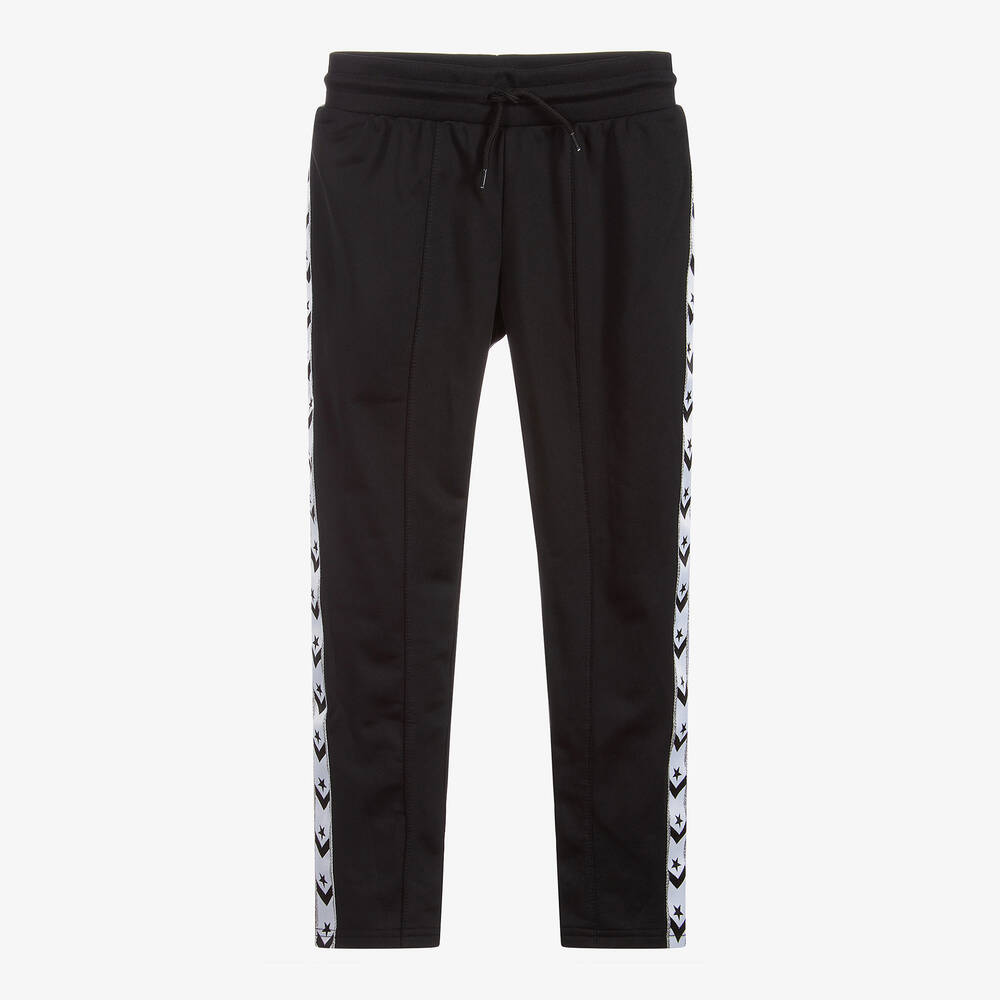 Converse - Girls Black Jogging Bottoms | Childrensalon