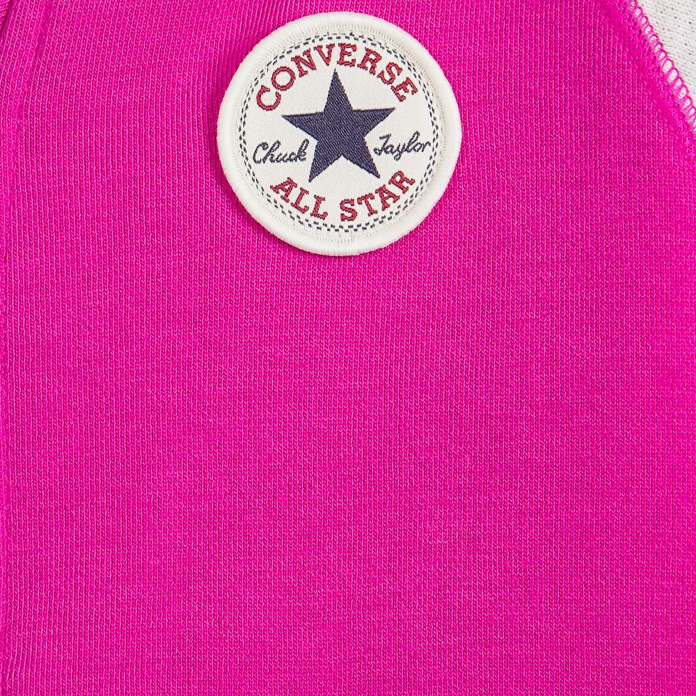 Converse-Girls Pink College Jacket | Childrensalon Outlet