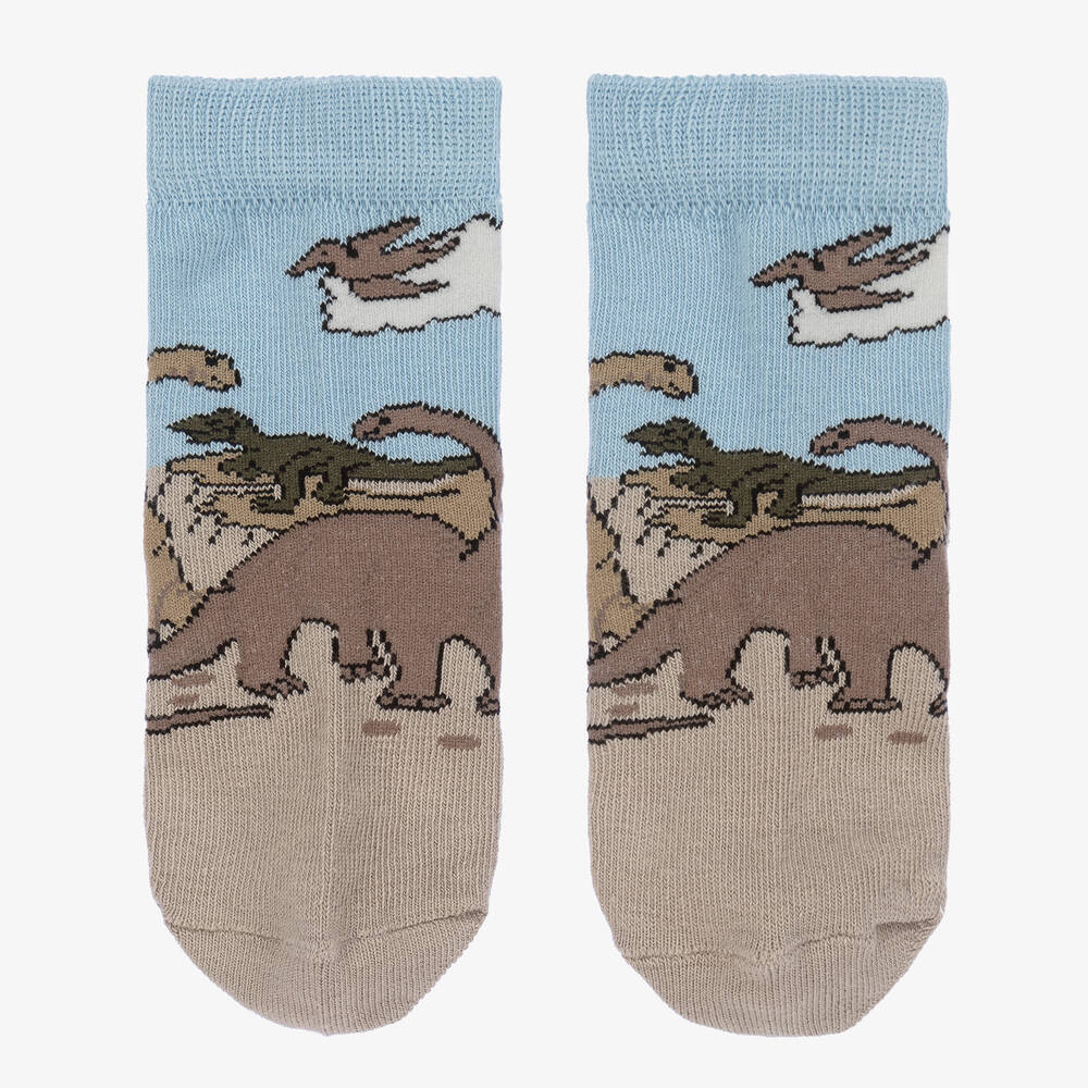 كونتري كيدز-Boys Cotton Dinosaur Socks | Childrensalon Outlet