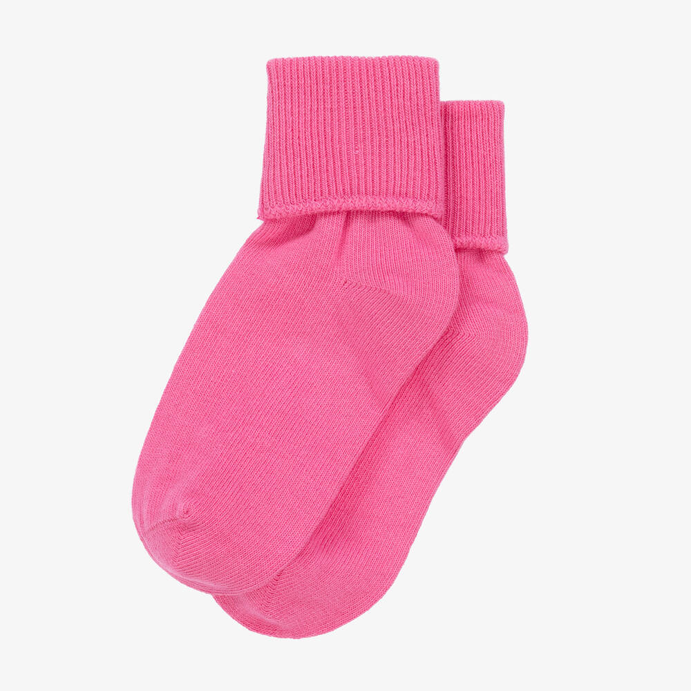 كونتري كيدز-Girls Pink Cotton Ankle Socks | Childrensalon Outlet