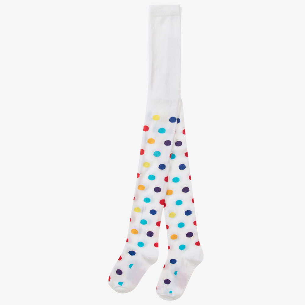 Country Kids Girls White Cotton Tights