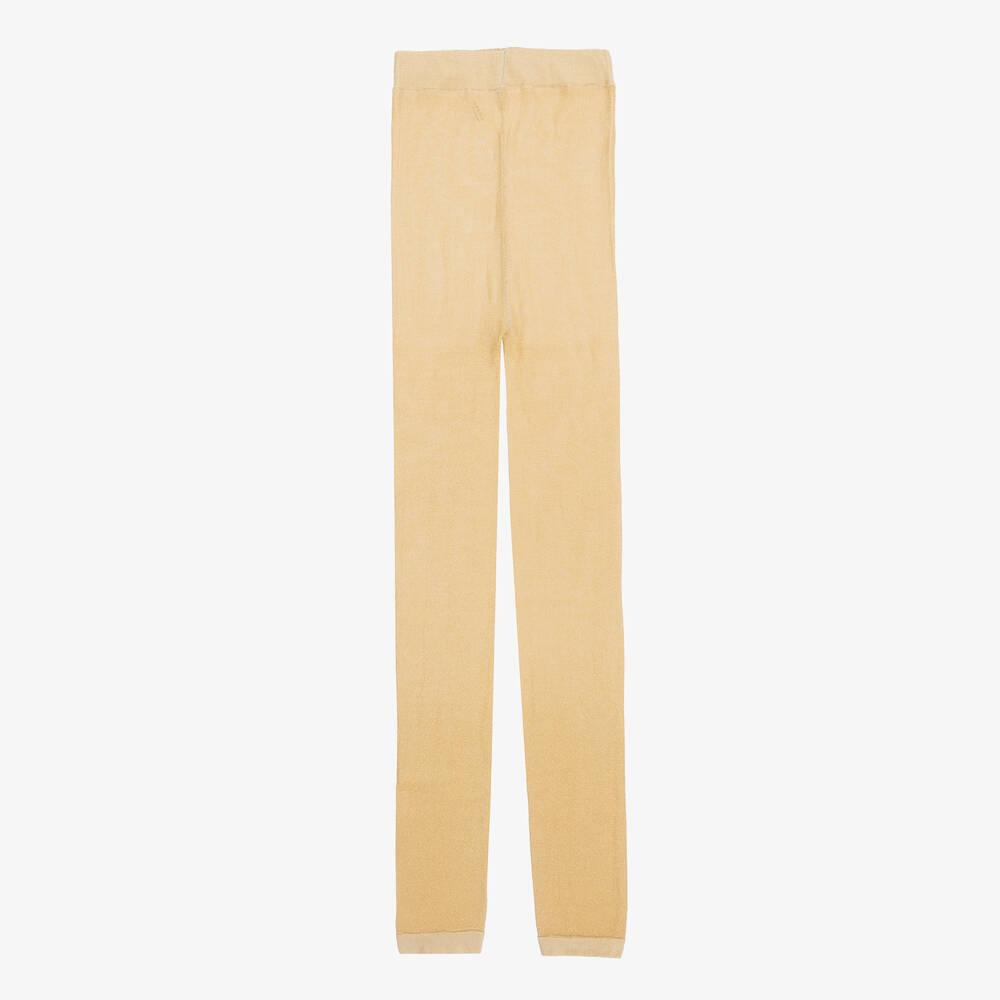 Country Kids Gold Glitter Footless Tights