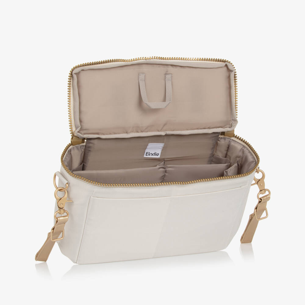 Elodie-Creamy White Stroller Changing Bag (28cm) | Childrensalon Outlet