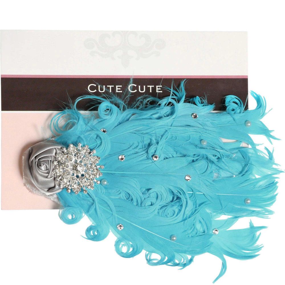 Cute Cute - Blue Feather Headband | Childrensalon