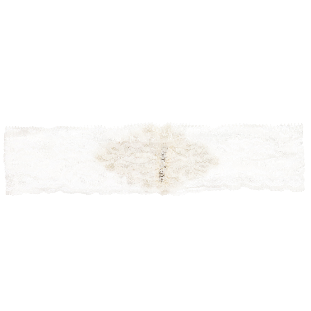 Cute Cute-Crystal & Ivory Lace Headband | Childrensalon Outlet