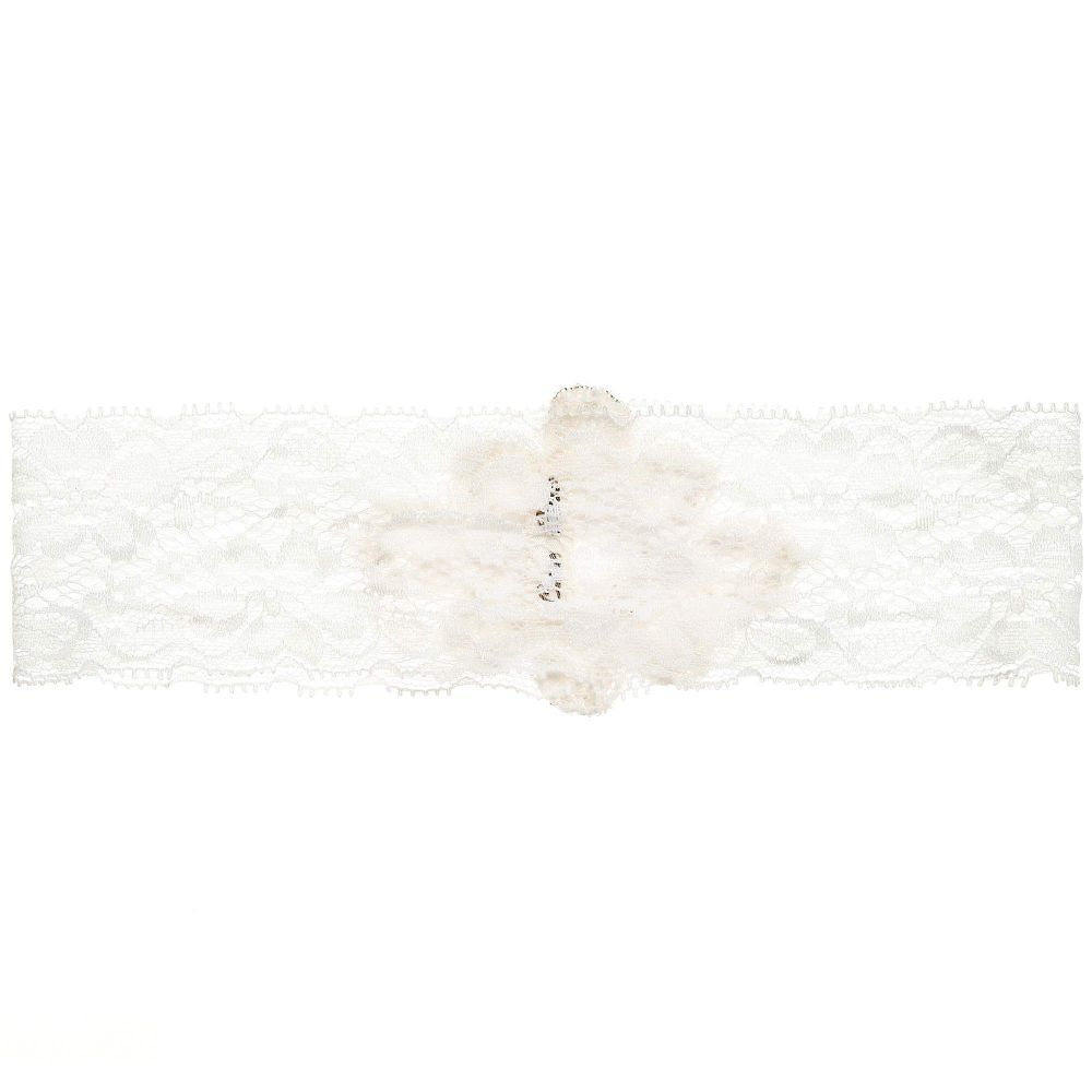  كيوت كيوت-طوق للرأس دانتيل لون عاجي | Childrensalon Outlet