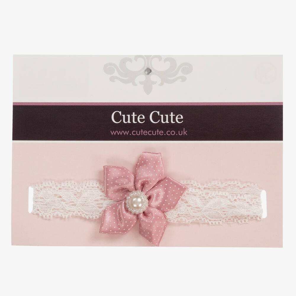 Cute Cute-Dusky Pink Flower Headband | Childrensalon Outlet