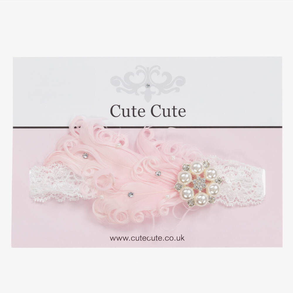 Cute Cute-Ободок с перьями и стразами | Childrensalon Outlet