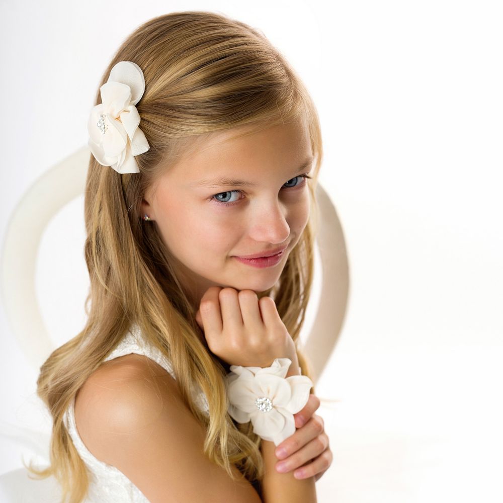 Cute Cute-Ivory Floral Bracelet  | Childrensalon Outlet