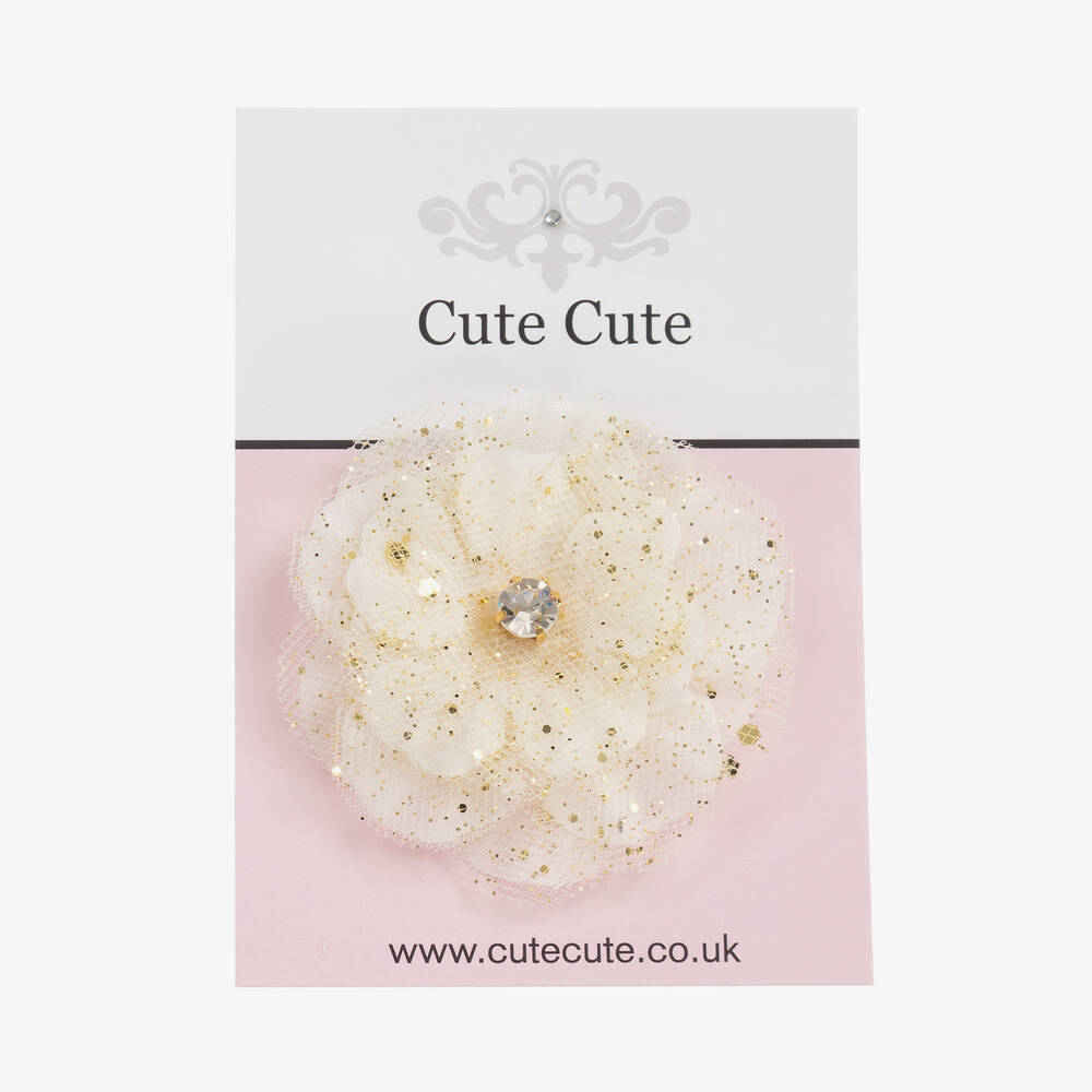 Cute Cute-Кремовый браслет из атласа и тюля | Childrensalon Outlet