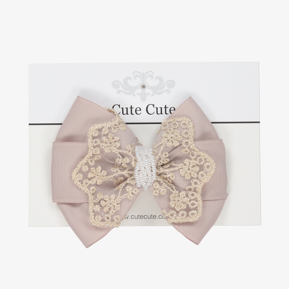  كيوت كيوت-طوق للرأس لون زهري للبنات (12 سم) | Childrensalon Outlet