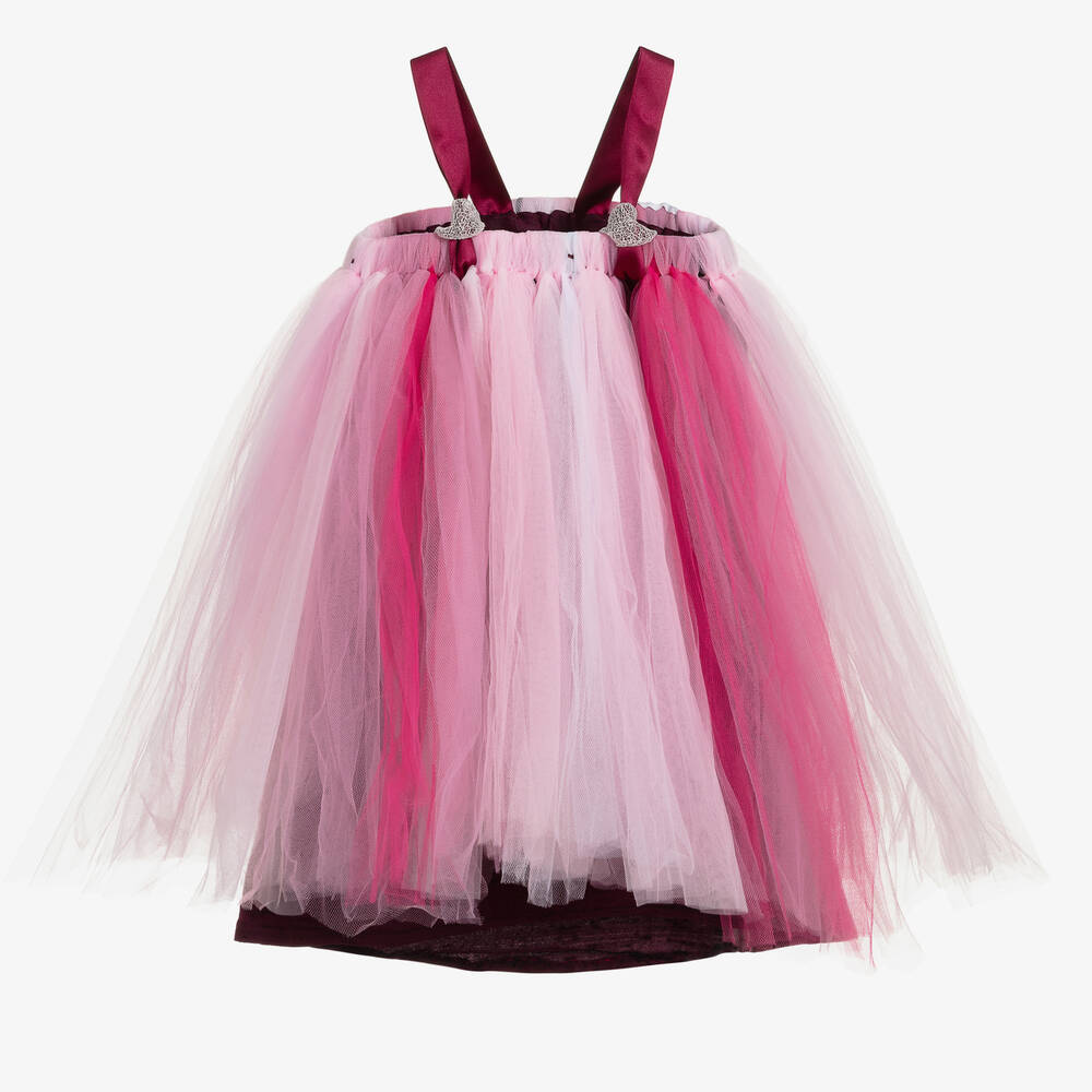 Dainty Dizzy - Розово-фиолетовое платье-пачка из тюля | Childrensalon