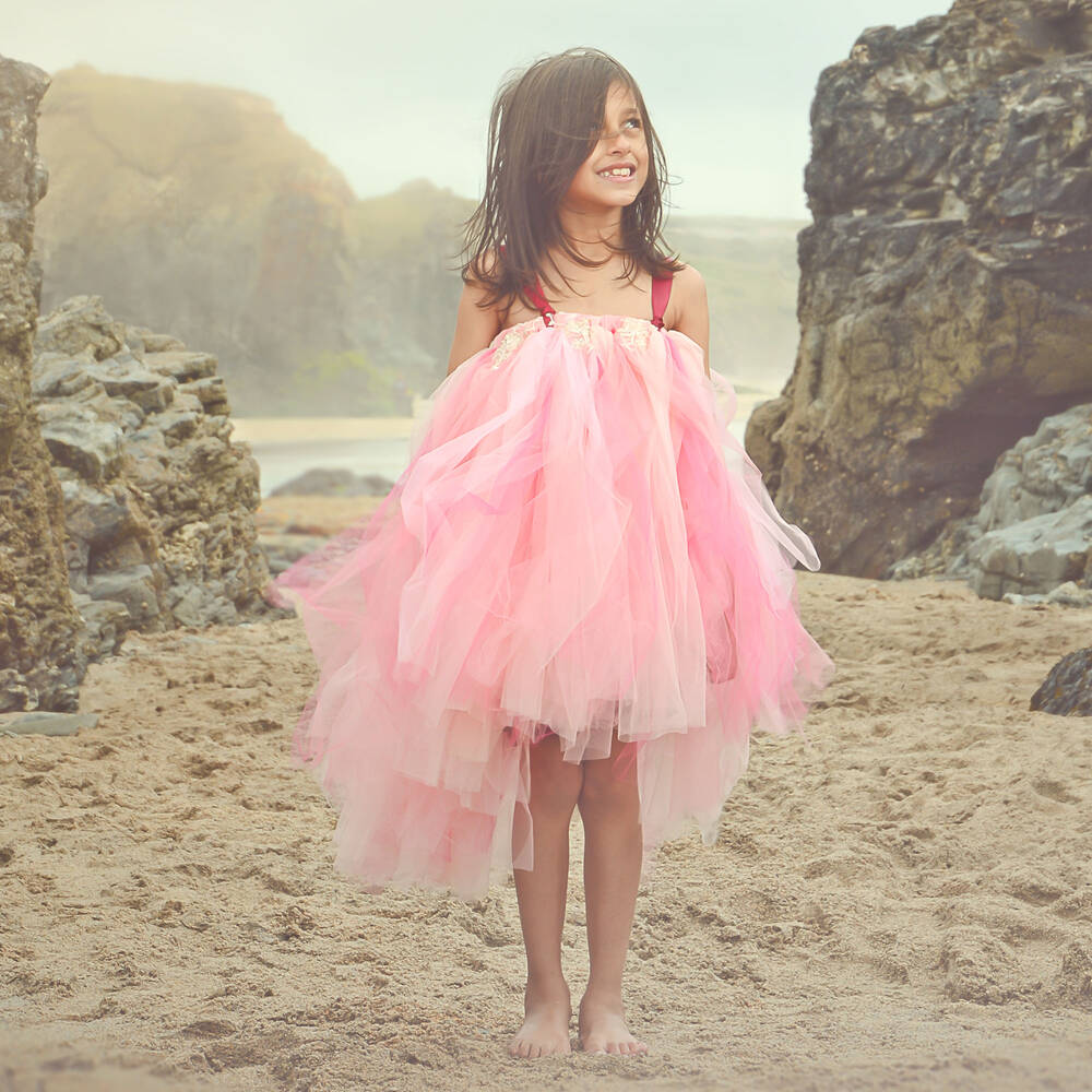 Dainty Dizzy-Розовое платье-пачка из тюля | Childrensalon Outlet