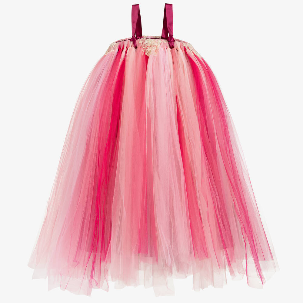 Dainty Dizzy - Pink Tulle Tutu Dress | Childrensalon