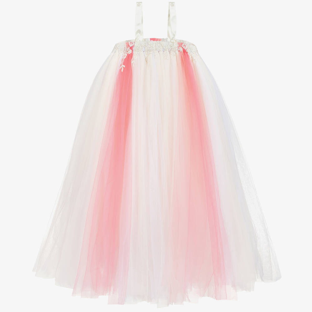 Dainty Dizzy - Tüllkleid in Rosa & Weiß | Childrensalon