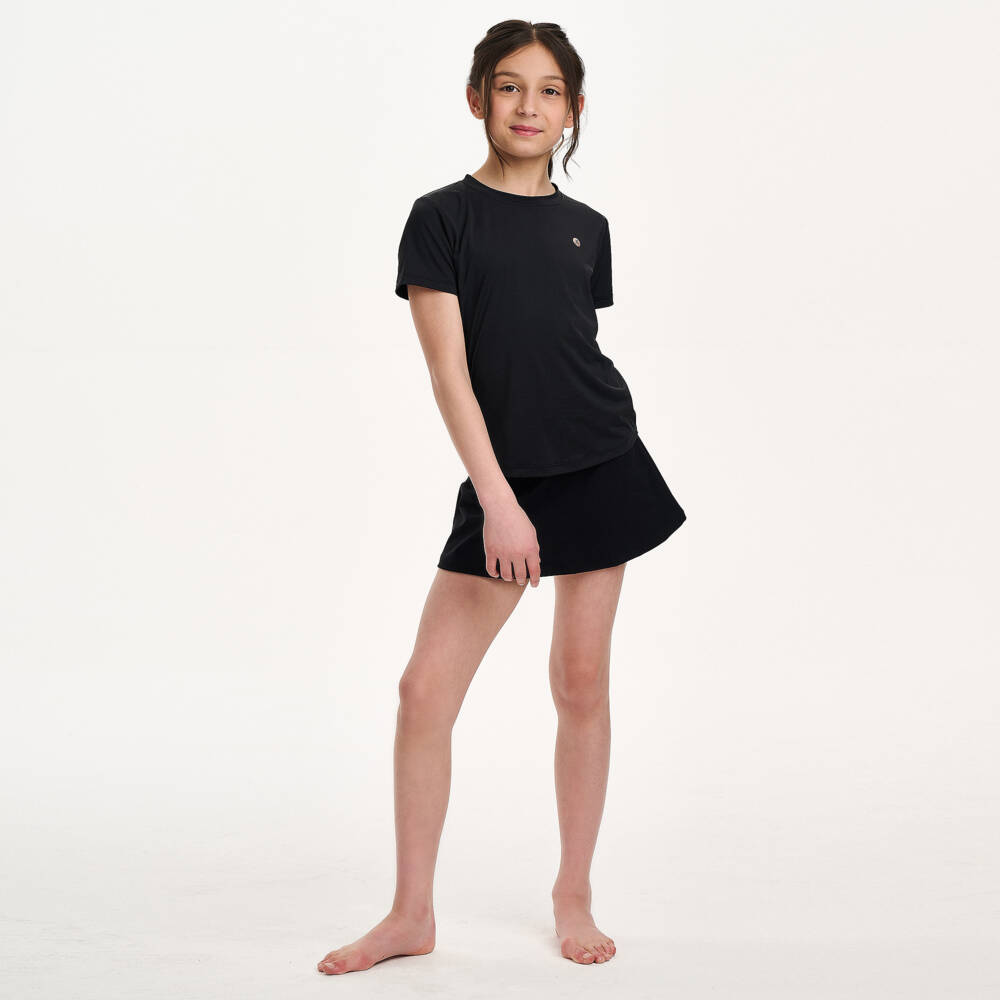 Danskin-تنورة شورت سوداء مرنة للبنات | Childrensalon Outlet