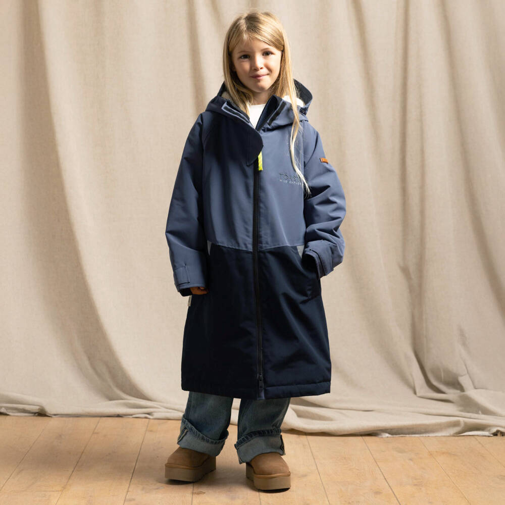 Töastie-Dark Blue Weatherproof Changing Coat | Childrensalon Outlet