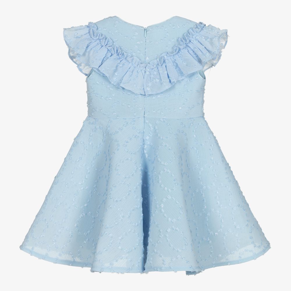 ديفيد تشارلز-فستان نيوبرين لون أزرق باهت | Childrensalon Outlet