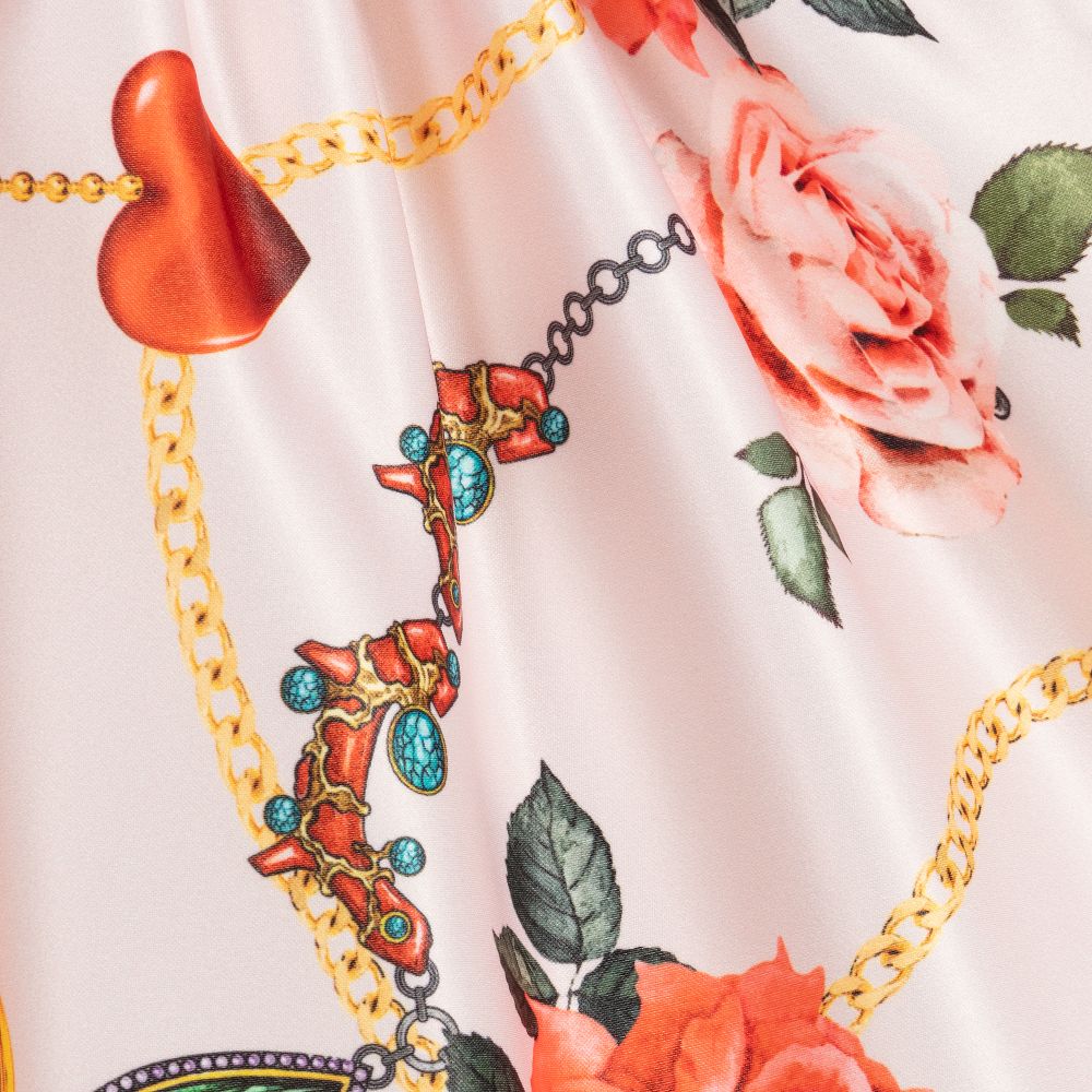 David Charles-Blush Pink Floral Sequin Dress | Childrensalon Outlet