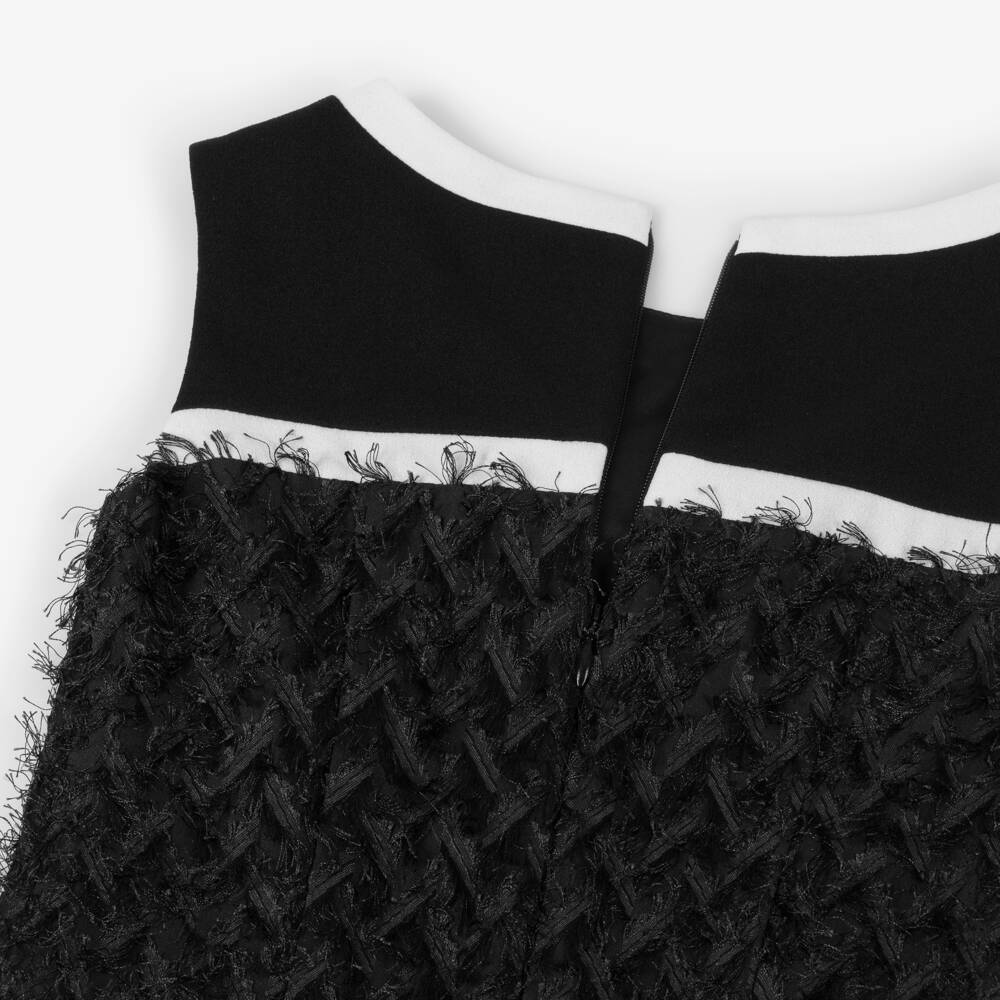 David Charles-Girls Elegant Black & Ivory Gown | Childrensalon Outlet