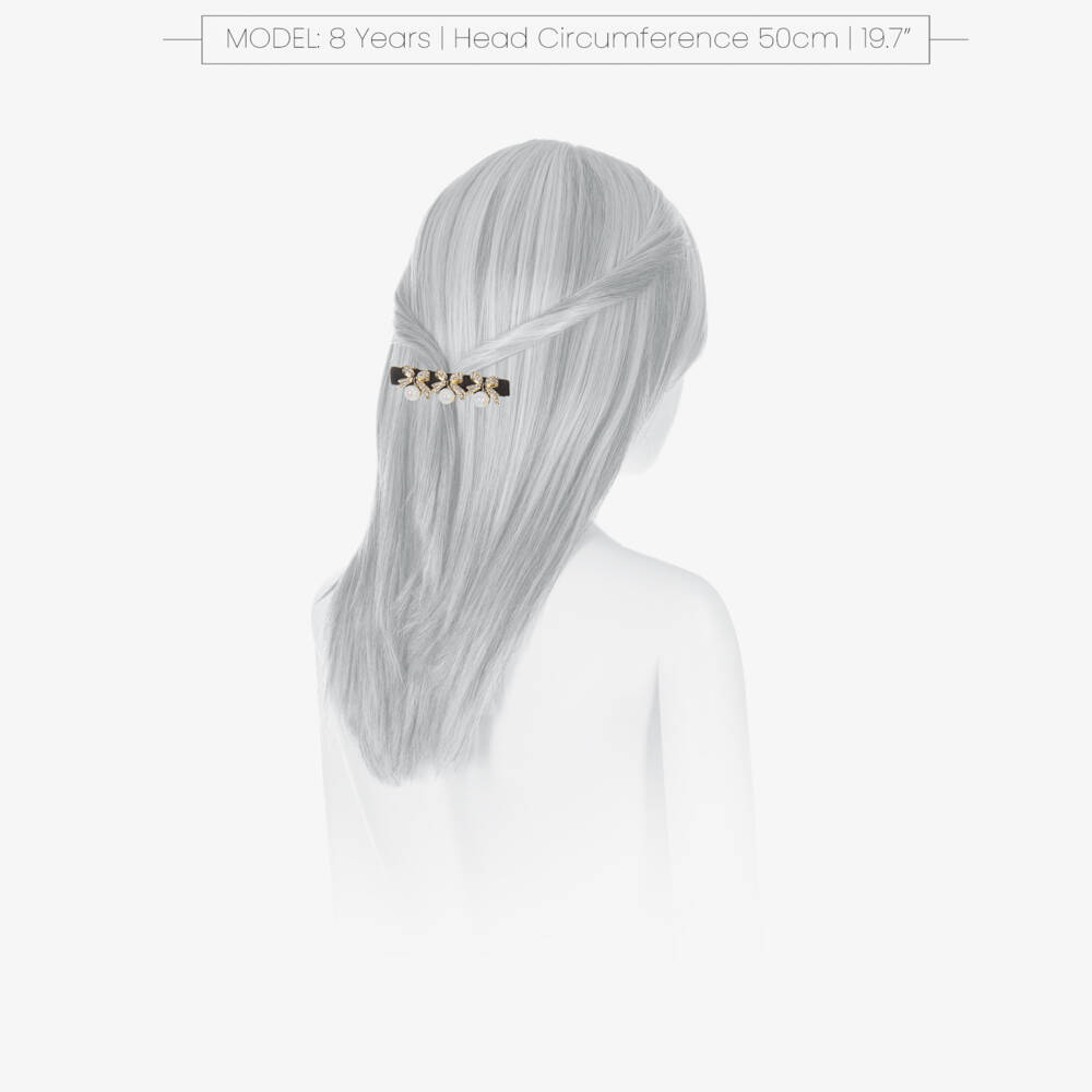 David Charles-Элегантная черная заколка для девочек | Childrensalon Outlet