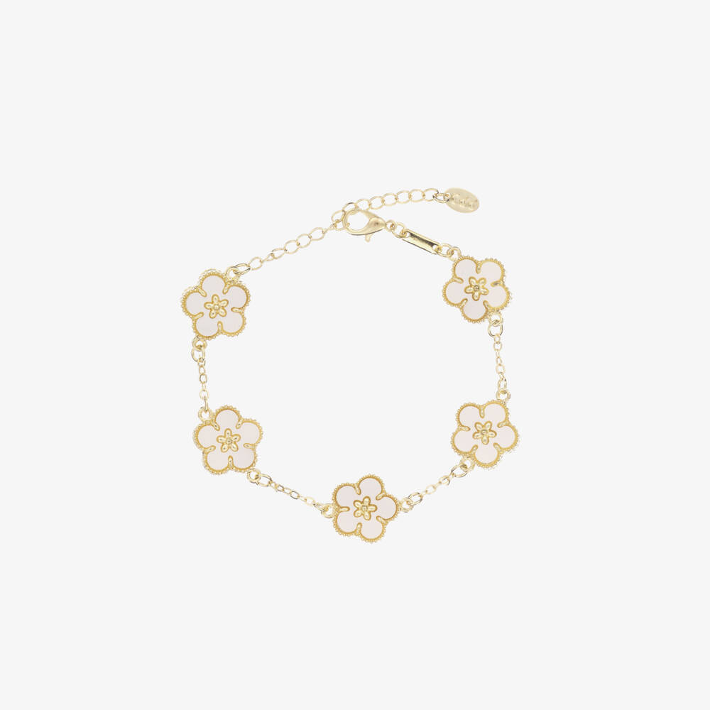 David Charles-Girls Elegant Ivory Blossom Cuff | Childrensalon Outlet