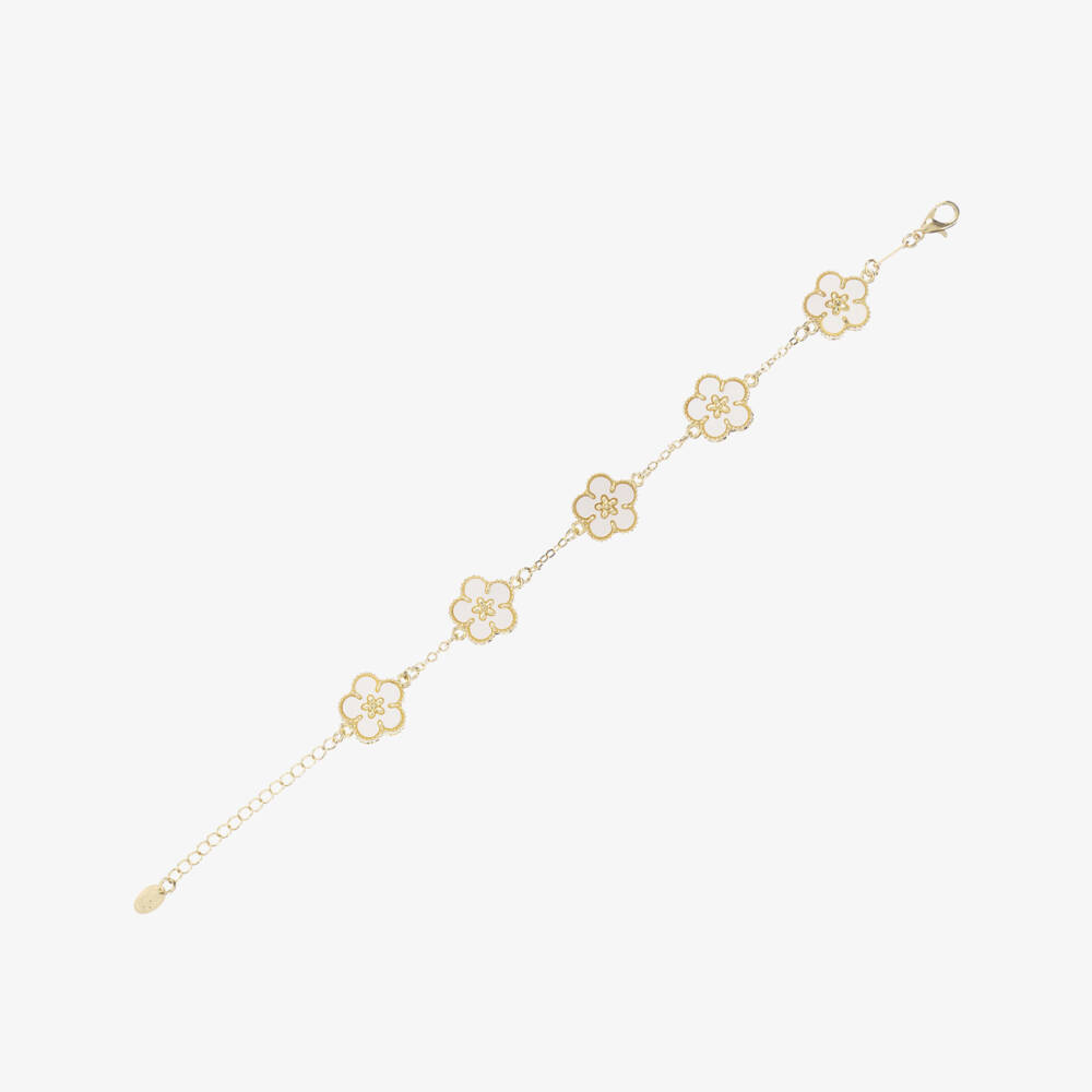 David Charles-Girls Elegant Ivory Blossom Cuff | Childrensalon Outlet