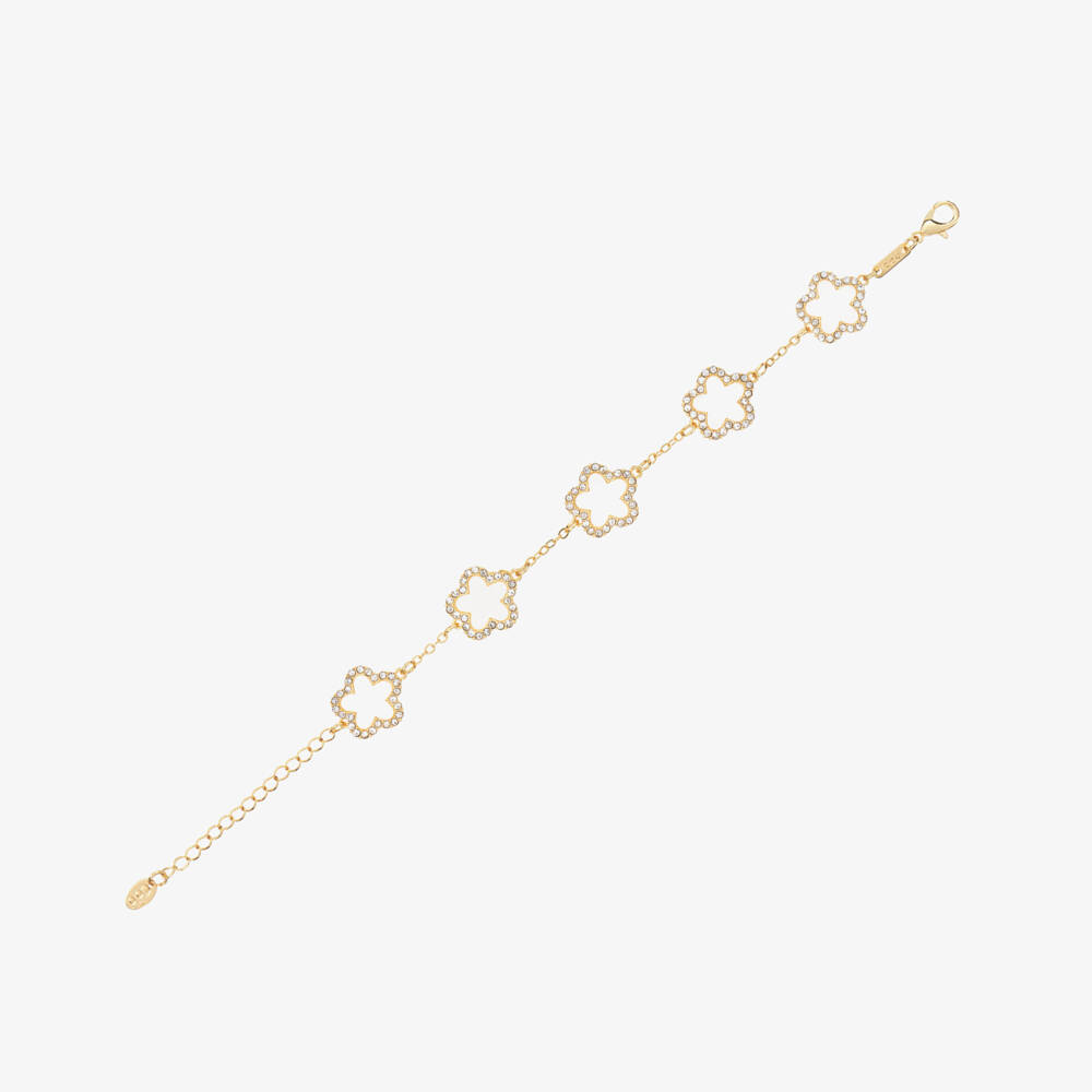 David Charles-Элегантная кремовая цепочка Clover для девочек | Childrensalon Outlet