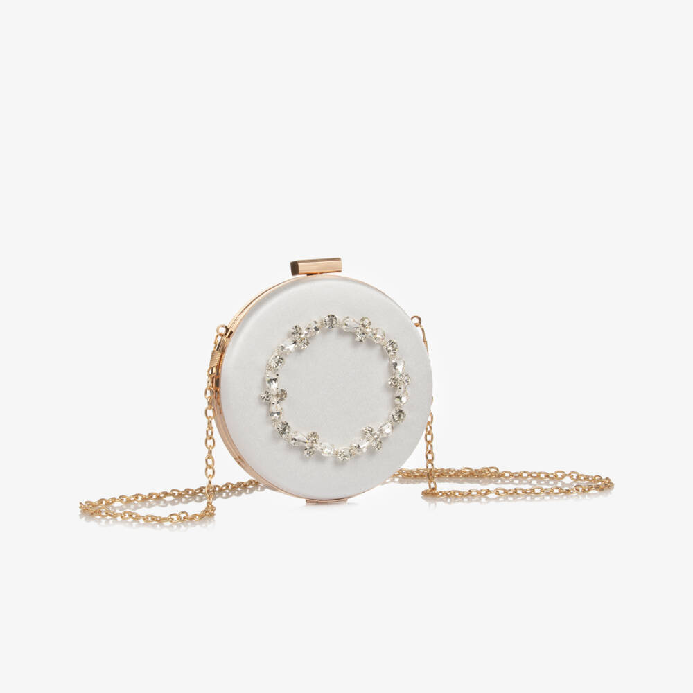 David Charles-Girls Elegant Ivory Satin Purse | Childrensalon Outlet