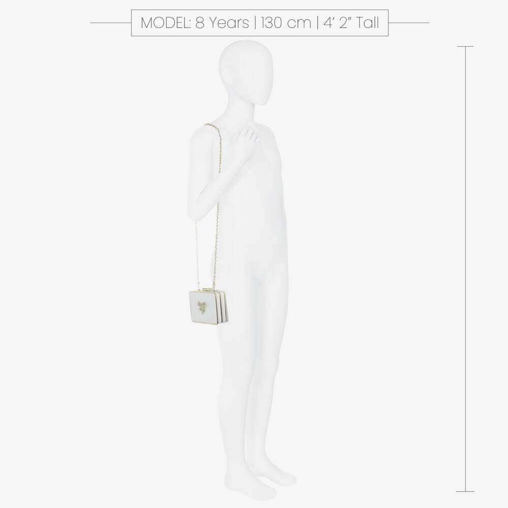 David Charles-Girls Elegant Satin Ivory Purse | Childrensalon Outlet