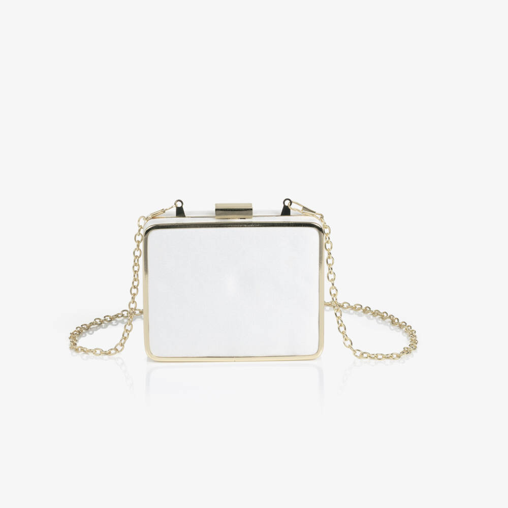 David Charles-Girls Elegant Satin Ivory Purse | Childrensalon Outlet