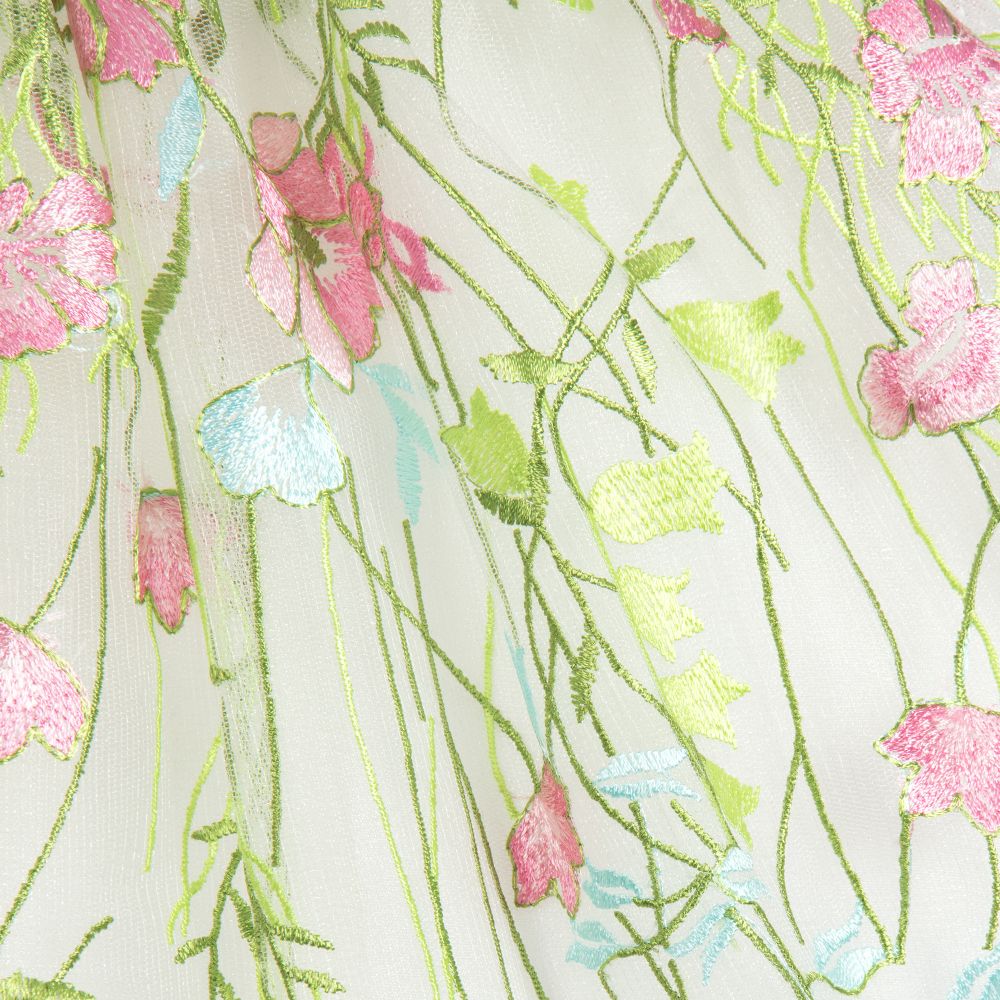 David Charles-Girls Embroidered Flower Dress | Childrensalon Outlet