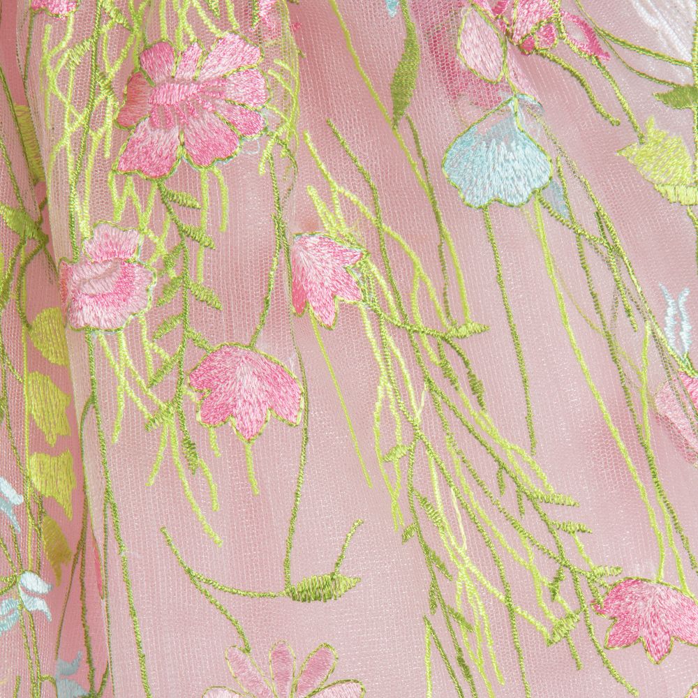 David Charles-Girls Embroidered Flower Dress | Childrensalon Outlet