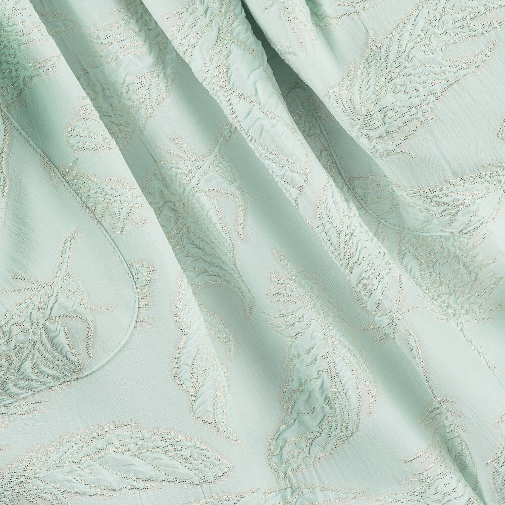 David Charles-Girls Emerald Shimmer Bow Dress | Childrensalon Outlet