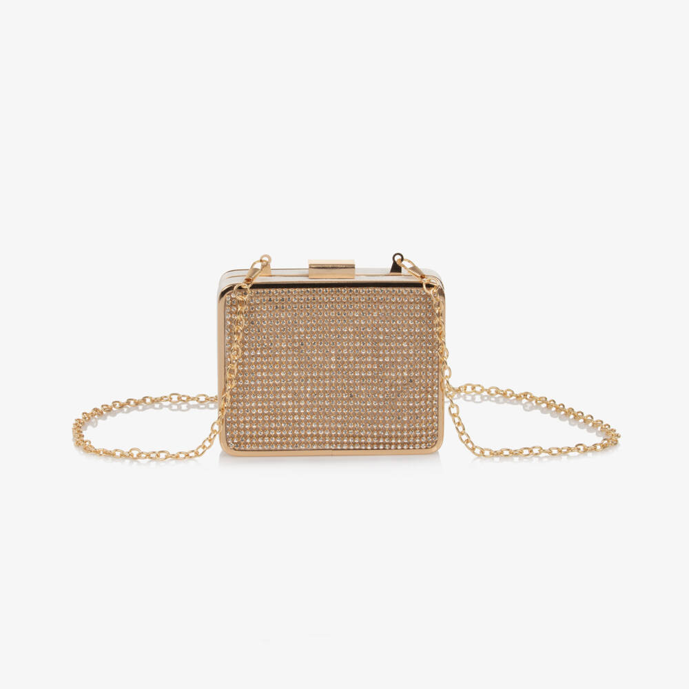 David Charles-Girls Glittering Gold Handbag Delight | Childrensalon Outlet