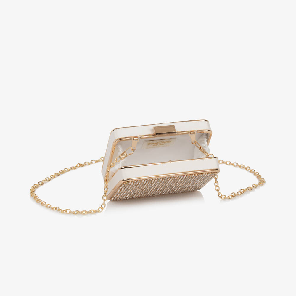 David Charles-Girls Glittering Gold Handbag Delight | Childrensalon Outlet