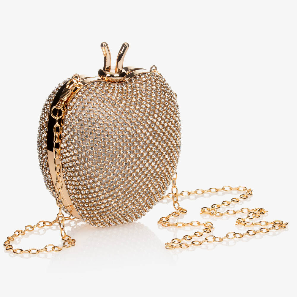  ديفيد تشارلز-حقيبة لون ذهبي للبنات (12 سم) | Childrensalon Outlet