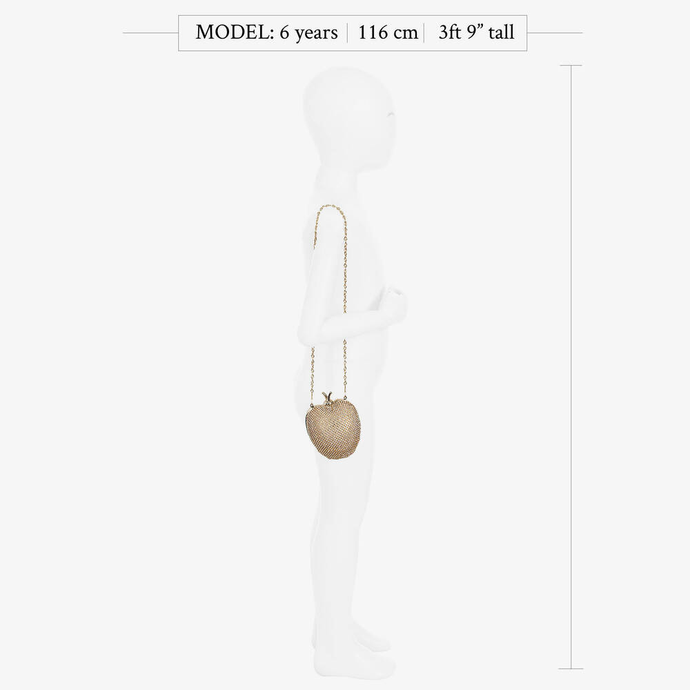  ديفيد تشارلز-حقيبة لون ذهبي للبنات (12 سم) | Childrensalon Outlet