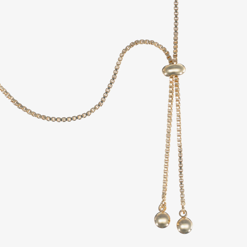 David Charles-Girls Gold Charm Butterfly Bracelet | Childrensalon Outlet